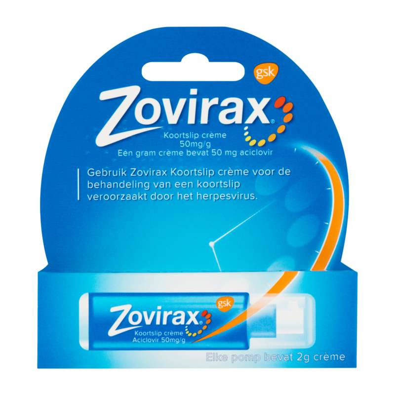 Zovirax Zovirax Creme Koortslip Pomp - 2 Gram