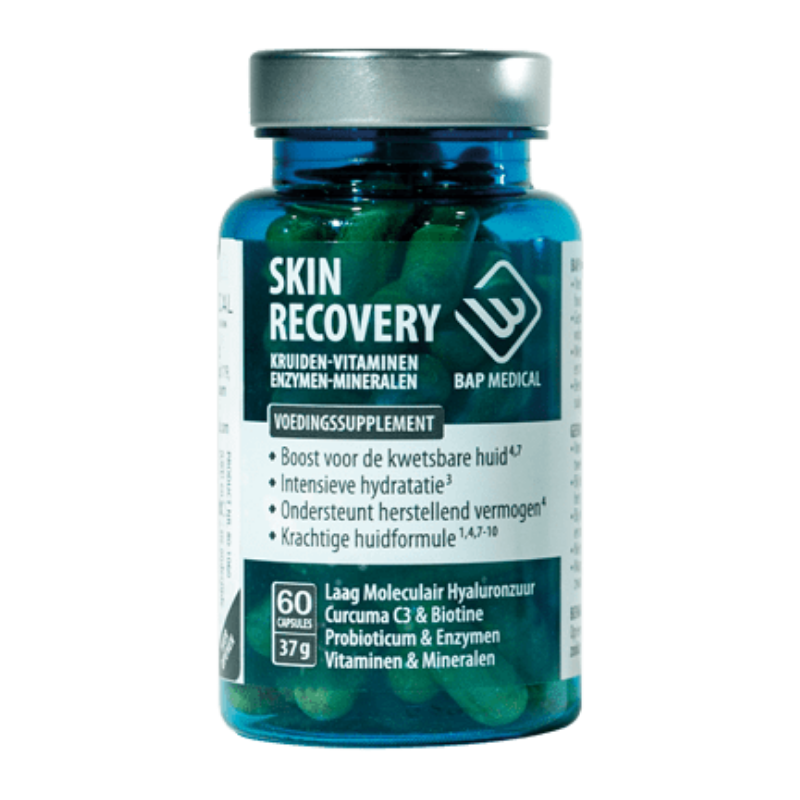 SkinRecovery supplementen - verzorgt en voedt de huid van binnenuit - vermindert huidproblemen
