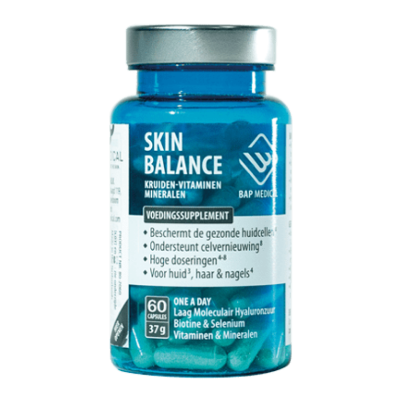 SkinBalance supplementen - voor huid, haar en nagels - vitaminen en mineralen - verzorging van binnenuit