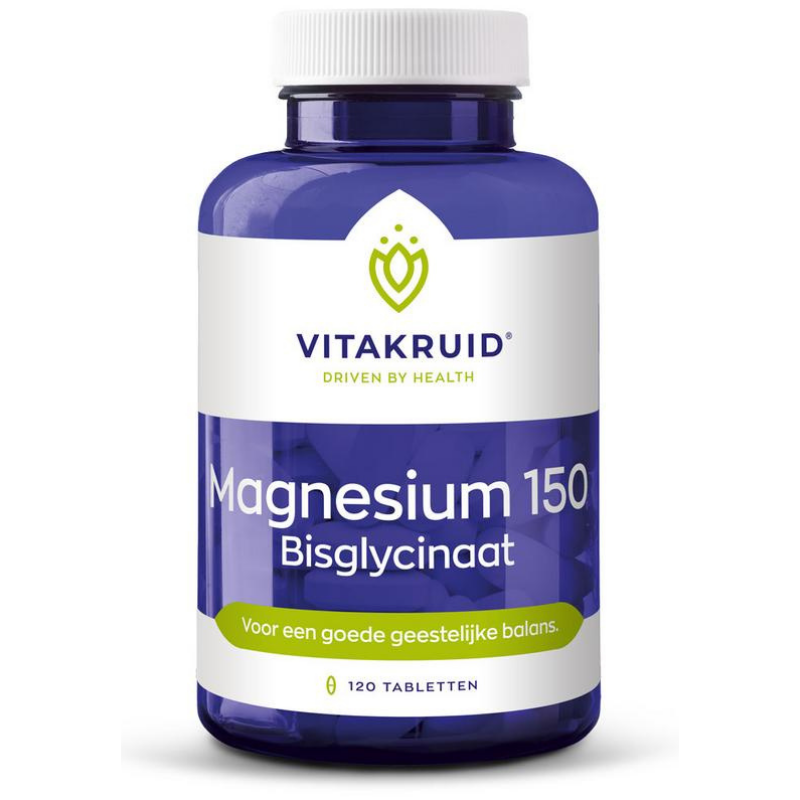 elk aantrekkelijk influenza Vitakruid Magnesium 150 bisglycinaat - 120 tabletten - Apotheek&Huid