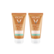 Vichy Vichy Capital Soleil Emulsie Tegen Glimmen Dry Touch SPF30 voor het gezicht - 2x50 ml Vichy Vichy Capital Soleil Emulsie Tegen Glimmen Dry Touch SPF30 voor het gezicht - 2x50 ml
