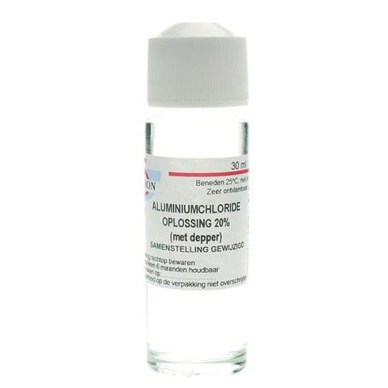 Fagron Aluminiumchloride oplossing 20% met depper (30 ml)