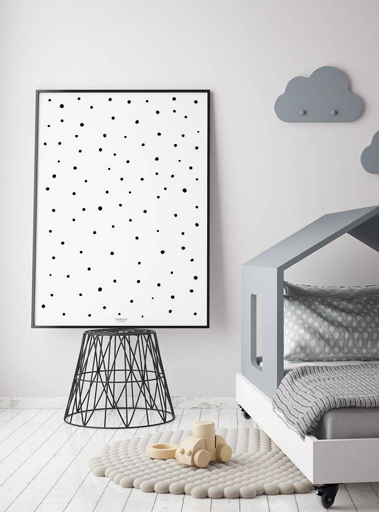 Poster kinderkamer stipjes
