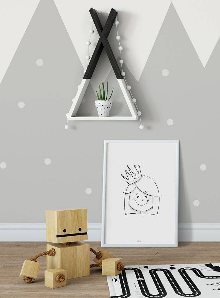 Poster kinderkamer: Prinsesje
