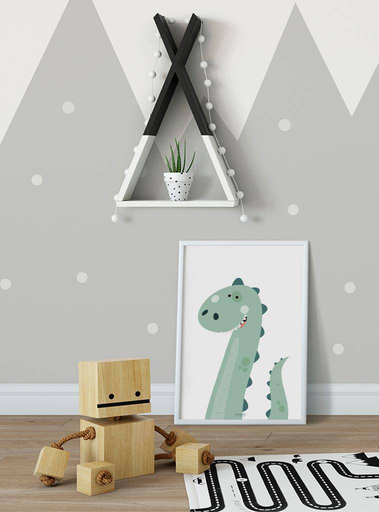 Poster kinderkamer dinosaurus