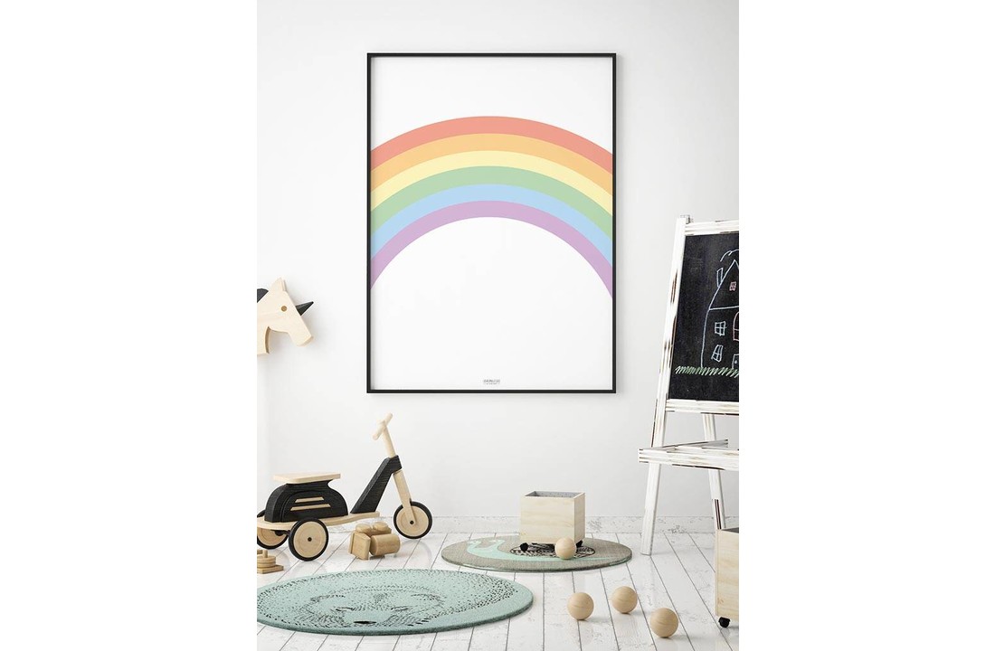 Poster kinderkamer regenboog