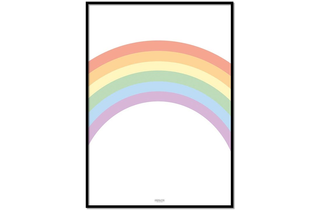 Poster kinderkamer regenboog