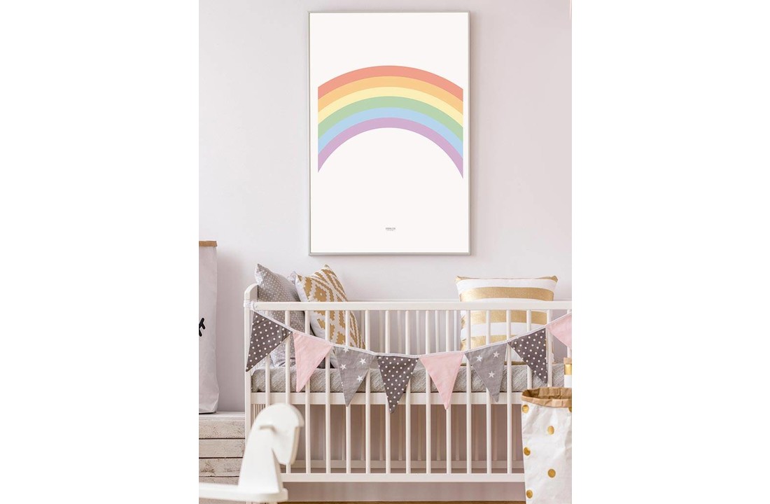 Poster kinderkamer regenboog