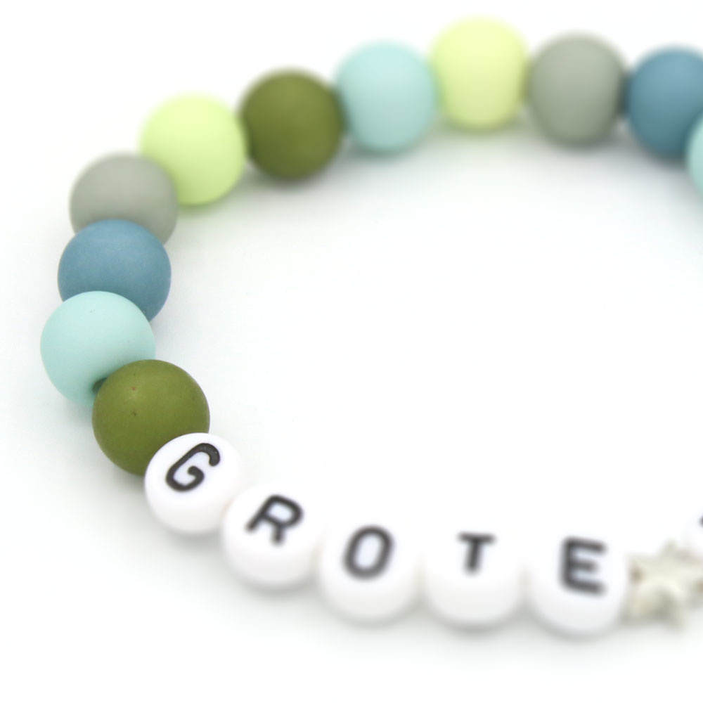 Kralen armband grote broer - Koel