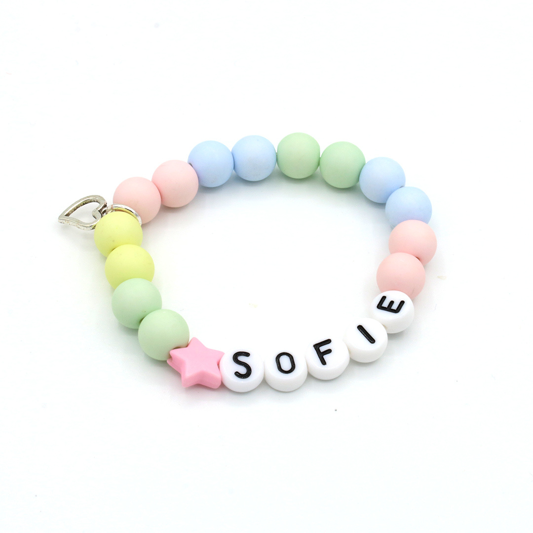 Kralen armband met naam - ster