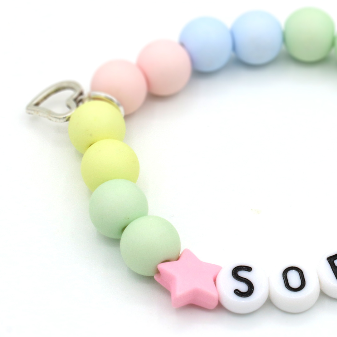 Kralen armband met naam - ster
