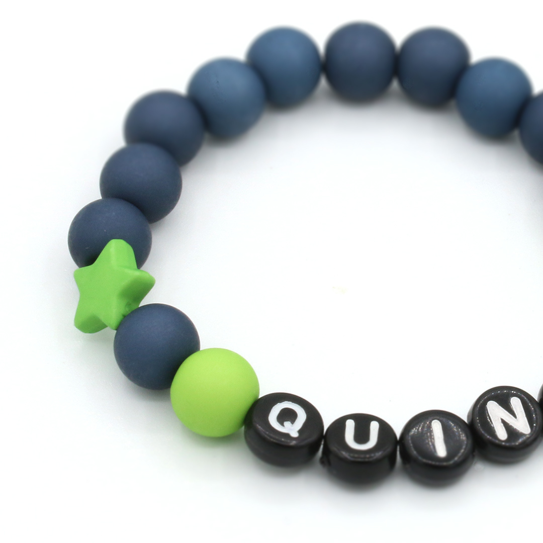 Kralen armband met naam - sterretje