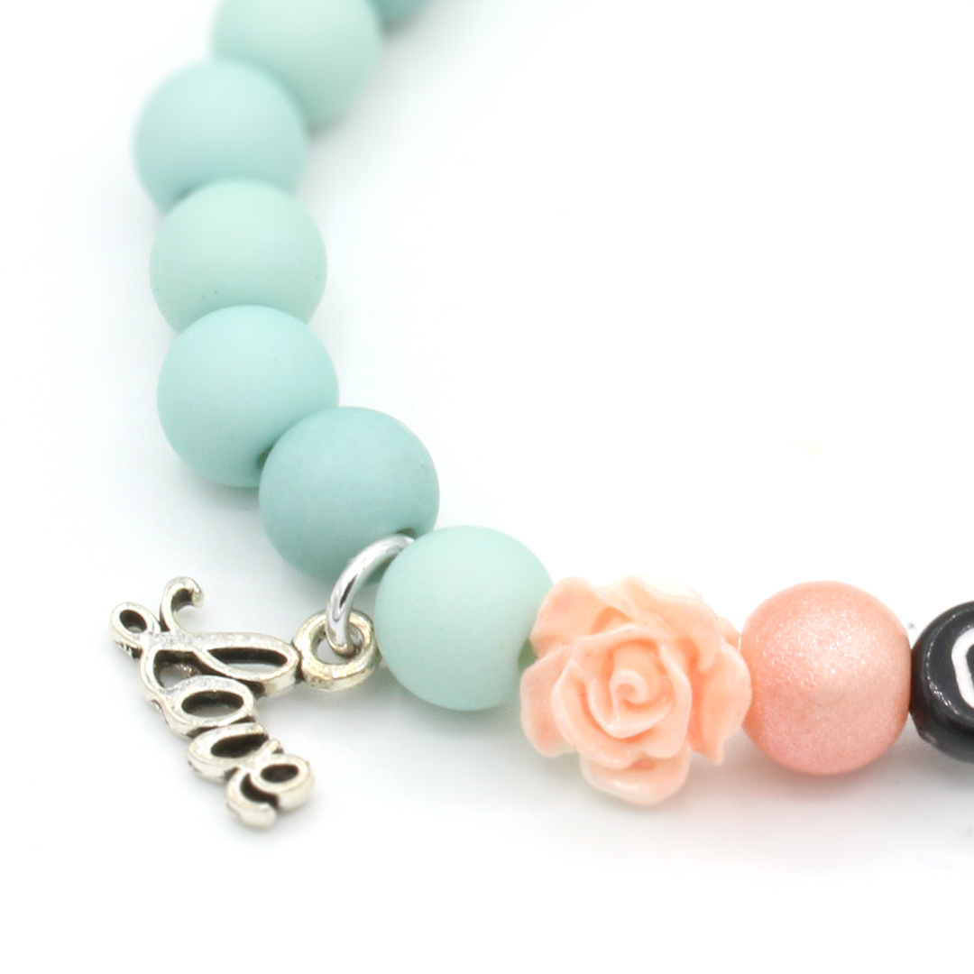 Kralen armband-oma-roosje