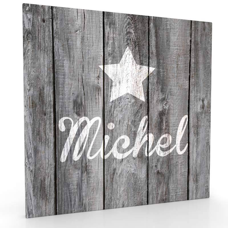 Muurdecoratie hout-look - Solid Star