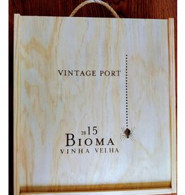 Niepoort Port Wooden box of 3 bottles Vintage Port Bioma VV 2015