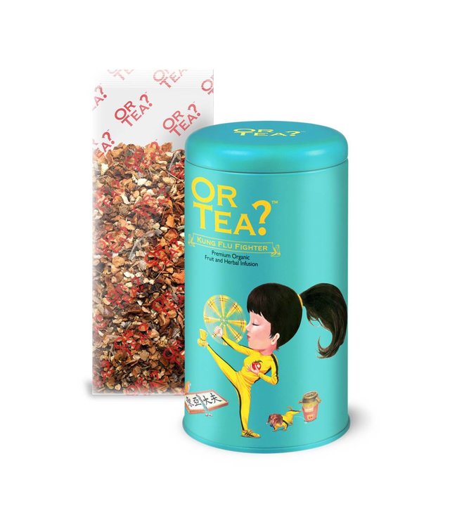 Kung Flu Fighter - Losse kruiden thee in verzamelblik