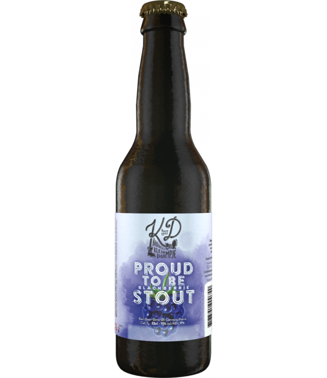 Klein Duimpje Proud to be (blackberrie) stout - bottle 330ml.