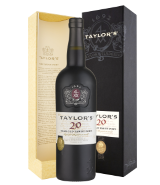 Taylor's 20 Year Old Tawny Port in Zwarte Luxe Etui - fles 750ml.