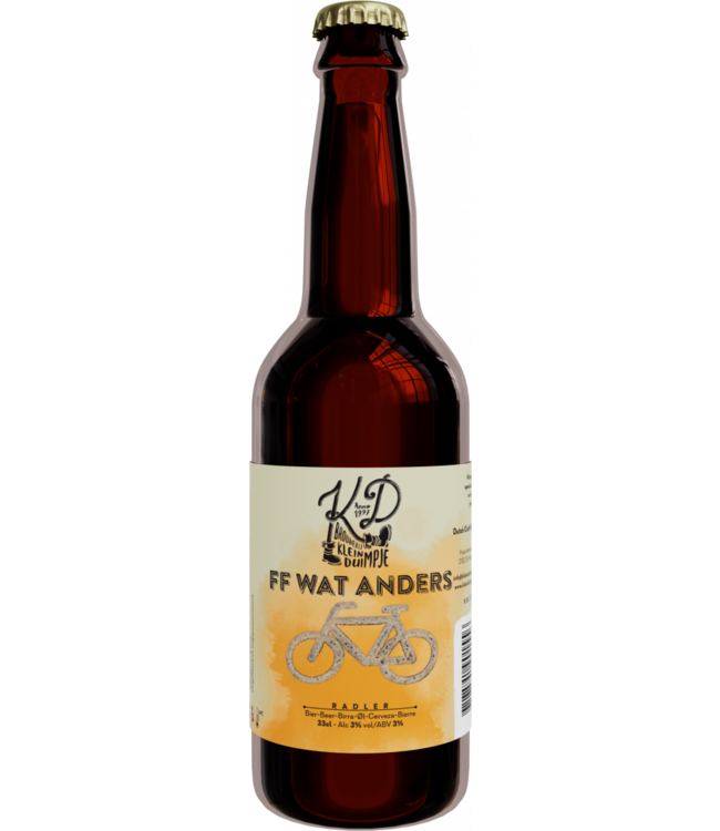 Klein Duimpje FF wat anders - Radler blond 3% - bottle 330ml.