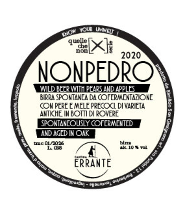 Cantina Errante - NONPEDRO 2020 - bottle 375ml.