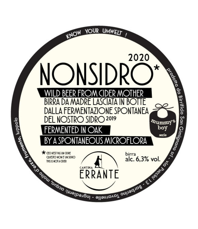 Cantina Errante - NONSIDRO '20 - fles 375ml.