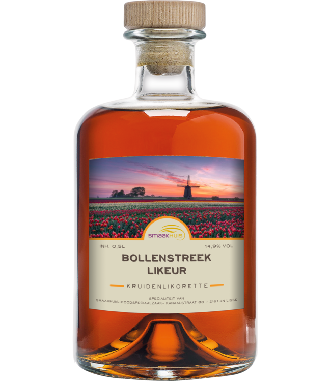 Bollenstreek Likeur - fles 500ml.