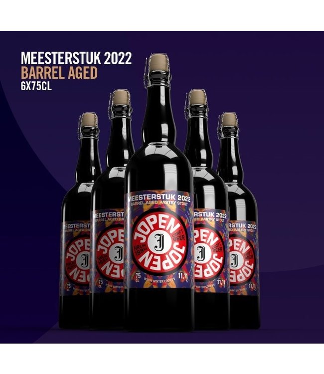 Jopen Meesterstuk 2022 BA Bourbon Barrel Aged Gevulde Speculaas Pastry Stout.