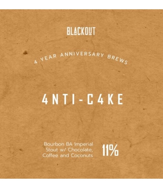 Blackout Brewing - 4NTI-C4KE - bottle 330ml.