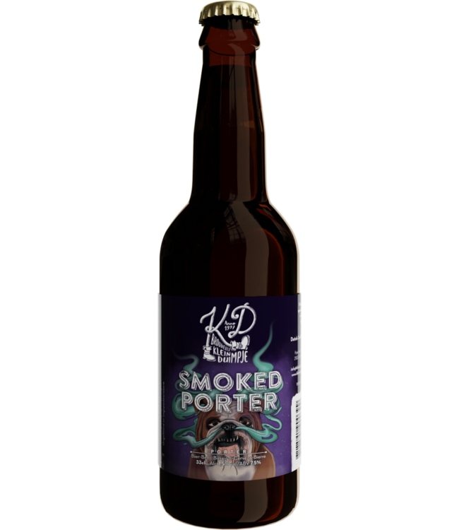 Klein Duimpje Smoked Porter - fles 330ml.