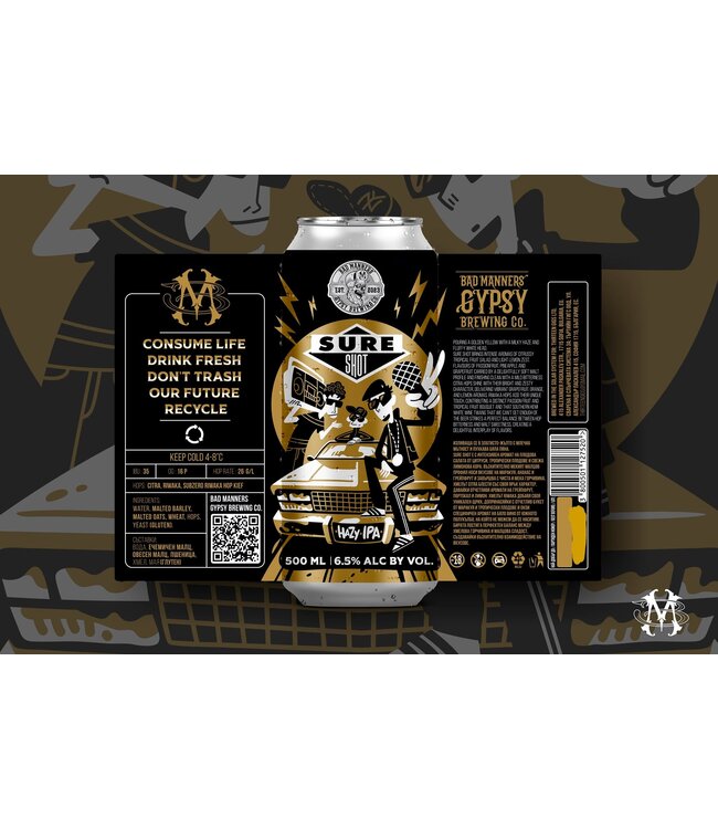 Bad Manners Gypsy Brewing Co. - Sure Shot - can 500ml.