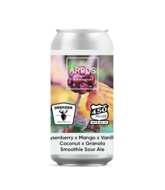 Ārpus X Drekker X 450 North Boysenberry X Mango X Vanilla X Coconut X Granola Smoothie Sour Ale