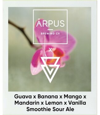 Ārpus X Azvex Guava X Banana X Mango X Mandarin X Lemon X Vanilla Smoothie Sour Ale