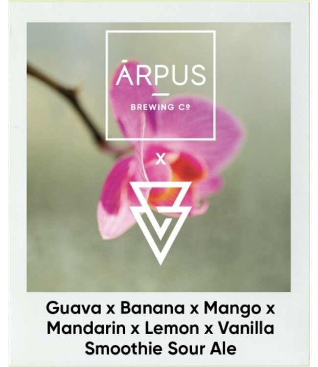 Ārpus X Azvex Guava X Banana X Mango X Mandarin X Lemon X Vanilla Smoothie Sour Ale