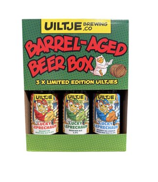 Uiltje Brewing co. Lucky Leprechaun Irish Red Ale Barrel Aged box 3 bottles