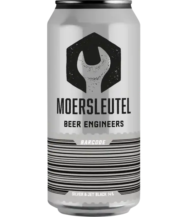 Moersleutel Barcode: Silver & Jet Black