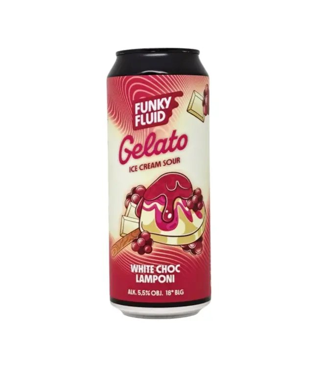 Funky Fluid - Gelato: White Choc Lamponi