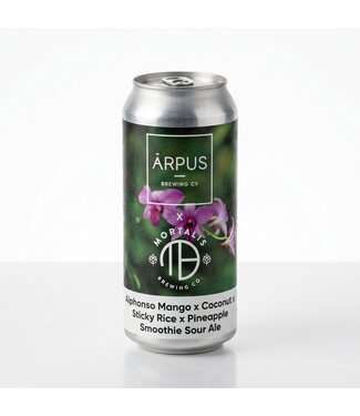 Arpus x Mortalis Brewing Co. Alphonso Mango x Coconut x Sticky Rice x Pineapple Smoothie Sour Ale