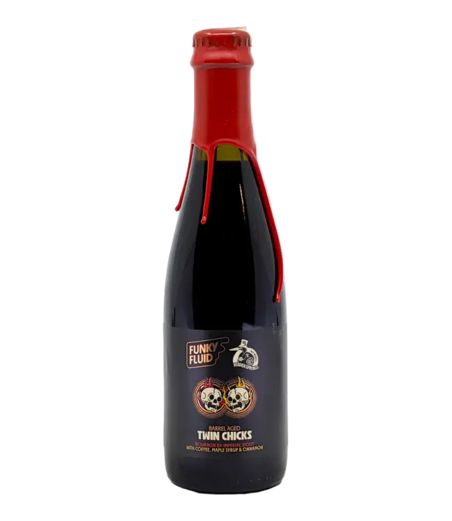 Funky Fluid - Barrel Aged Twin Chicks (collab Hidden Springs) bottle 375ml.
