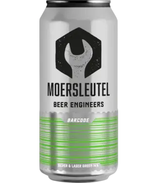 Moersleutel Barcode Silver & Laser green