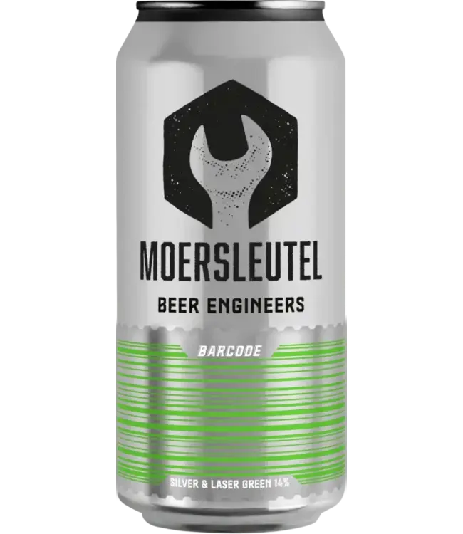 Moersleutel Barcode Silver & Laser green