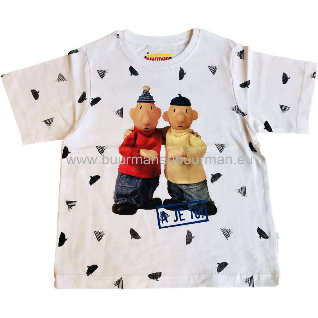 Buurman & Buurman T-shirt Kids Wit / White AOP