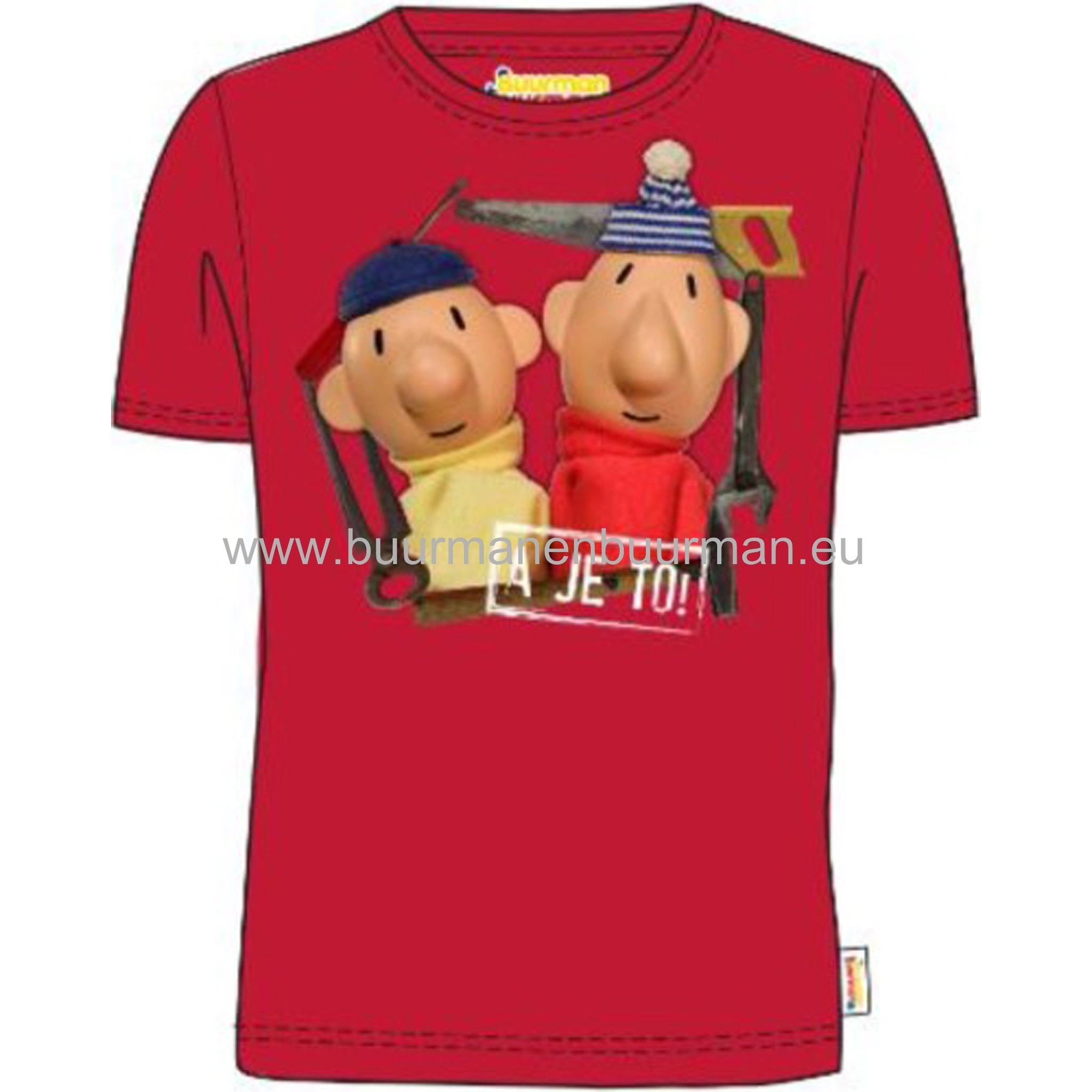 Buurman & Buurman T-shirt Kids Rood / Red