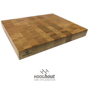 Preventie opening Zo snel als een flits Grote Snijplank Eiken Kopshout 50x40x5 - Hooghout snijplanken