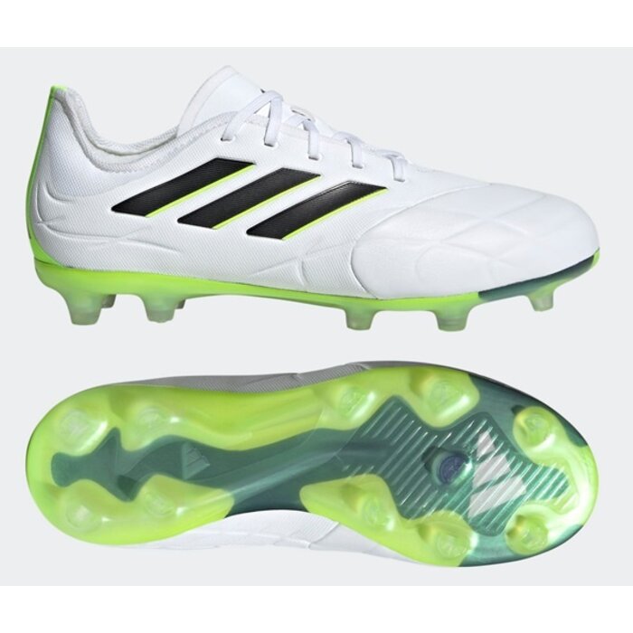 Adidas COPA PURE.1 FG junior - wit/zwart/groen - HQ8981