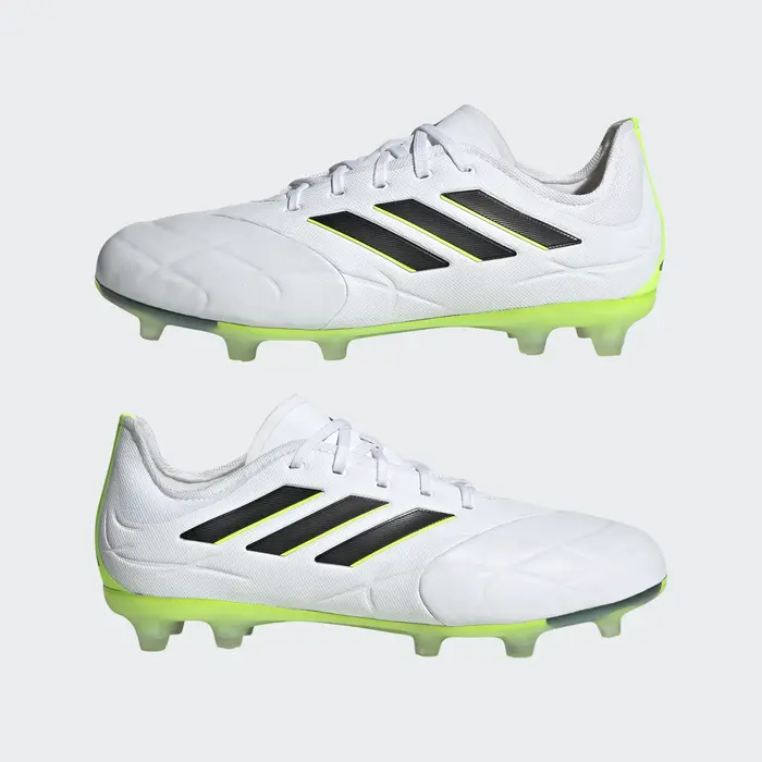 Adidas COPA PURE.1 FG junior - wit/zwart/groen - HQ8981