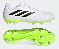 Adidas COPA PURE.3 FG - voetbalschoenen - junior - wit/zwart/groen - HQ8989