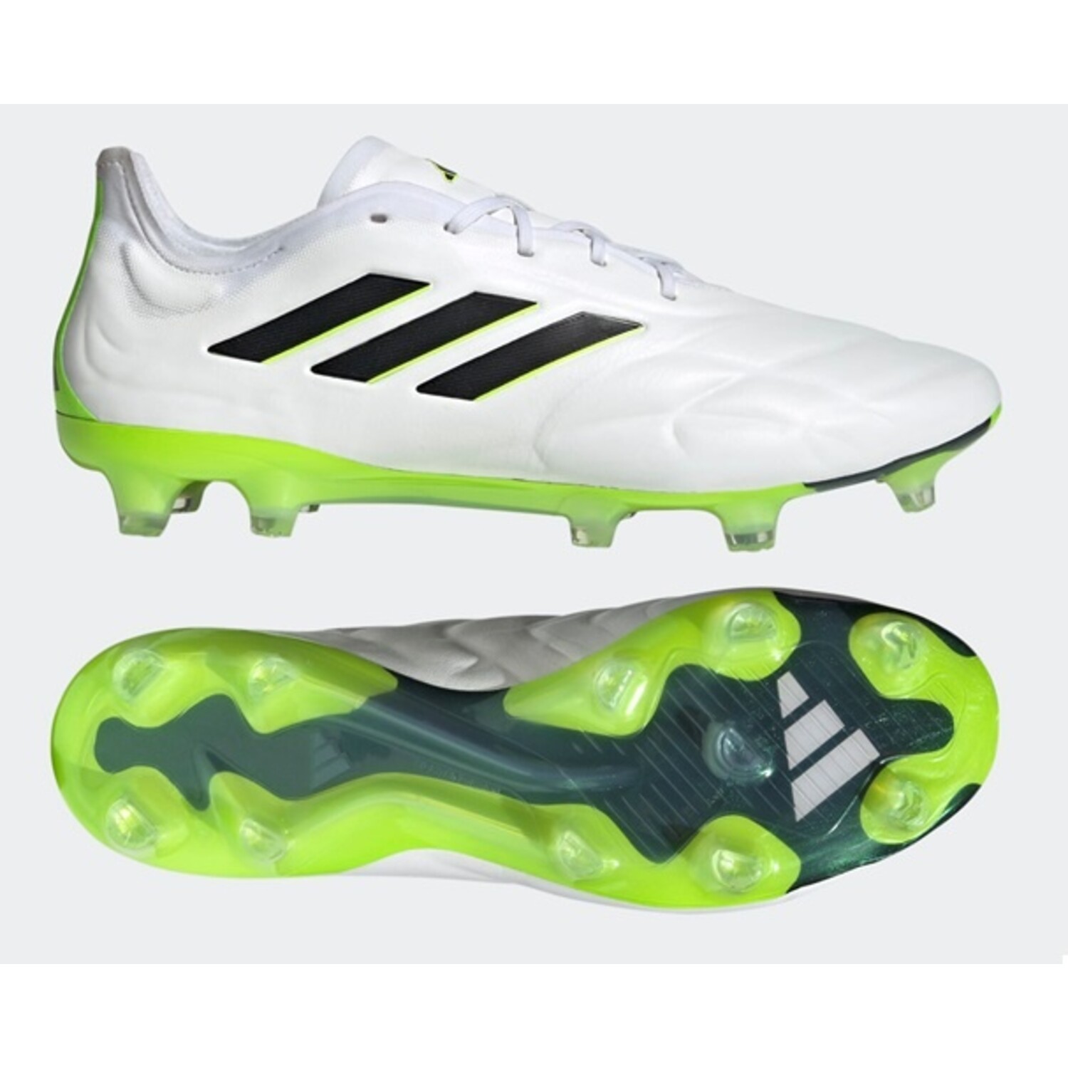 PURE.1 FG - voetbalschoenen - wit/zwart/groen - HQ8971 -