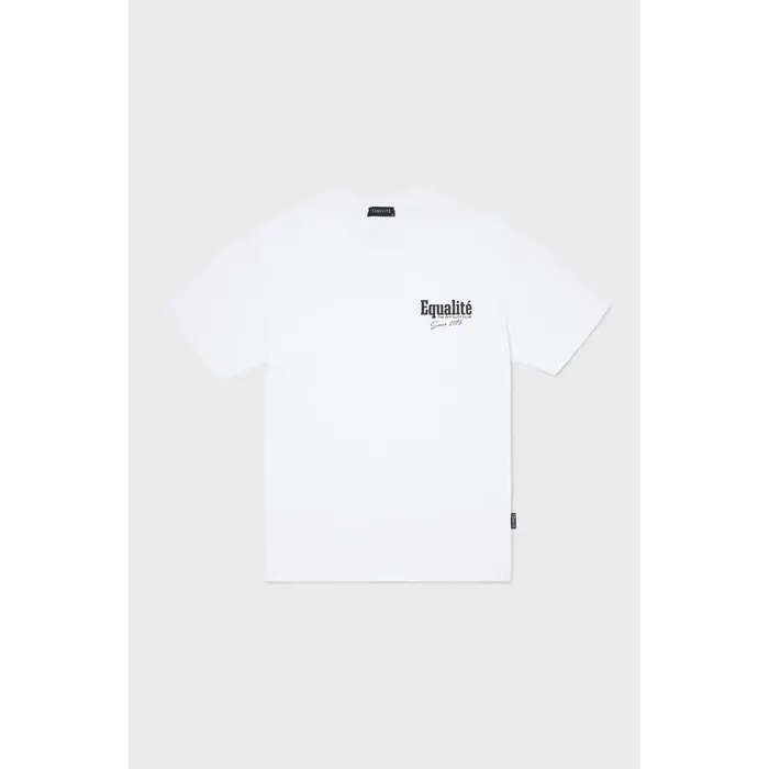 EQUALITÉ EQUALITÉ - RACING CLUB OVERSIZED TEE - WIT