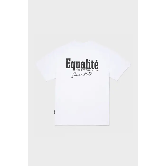 EQUALITÉ EQUALITÉ - RACING CLUB OVERSIZED TEE - WIT