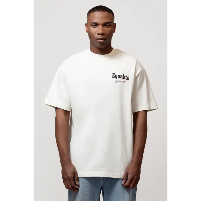 EQUALITÉ EQUALITÉ - FRONTRUNNER OVERSIZED TEE - OFF WHITE